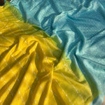 Load image into Gallery viewer, Golden Kiwi Cotton Silk Saree
