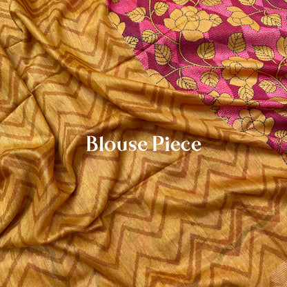 Grandiflora Cotton Viscose Printed Saree