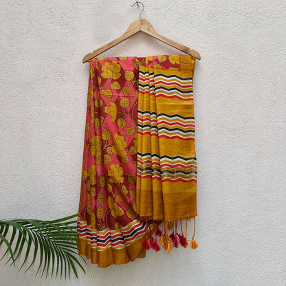Grandiflora Cotton Viscose Printed Saree