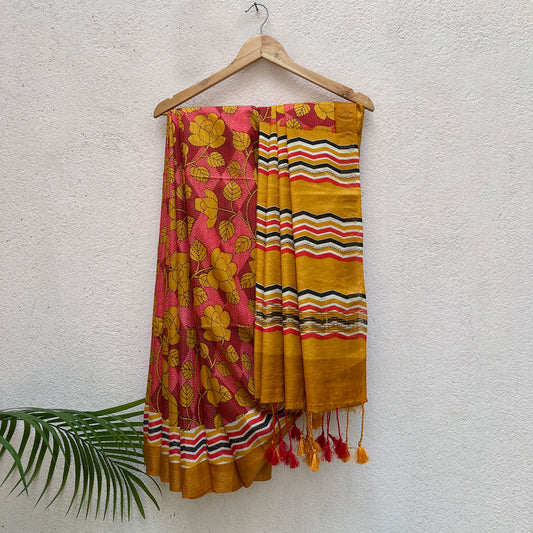 Grandiflora Cotton Viscose Printed Saree