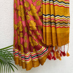 Load image into Gallery viewer, Grandiflora Cotton Viscose Printed Saree

