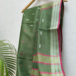 Load image into Gallery viewer, Grasshopper Cotton Metallic Saree

