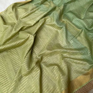Green Acres Cotton Bamboo Silk Saree