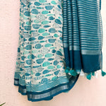 Load image into Gallery viewer, Groovy Fish Cotton Saree
