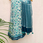 Load image into Gallery viewer, Groovy Fish Cotton Saree
