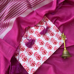 Load image into Gallery viewer, Gulaabi Aankhein Cotton Saree with Printed Blouse
