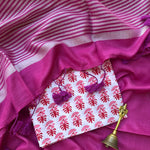 Load image into Gallery viewer, Gulaabi Aankhein Cotton Saree with Printed Blouse
