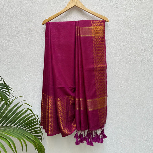 Gulaabo Cotton Silk Saree with Printed Blouse