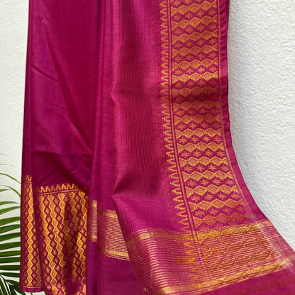Gulaabo Cotton Silk Saree with Printed Blouse