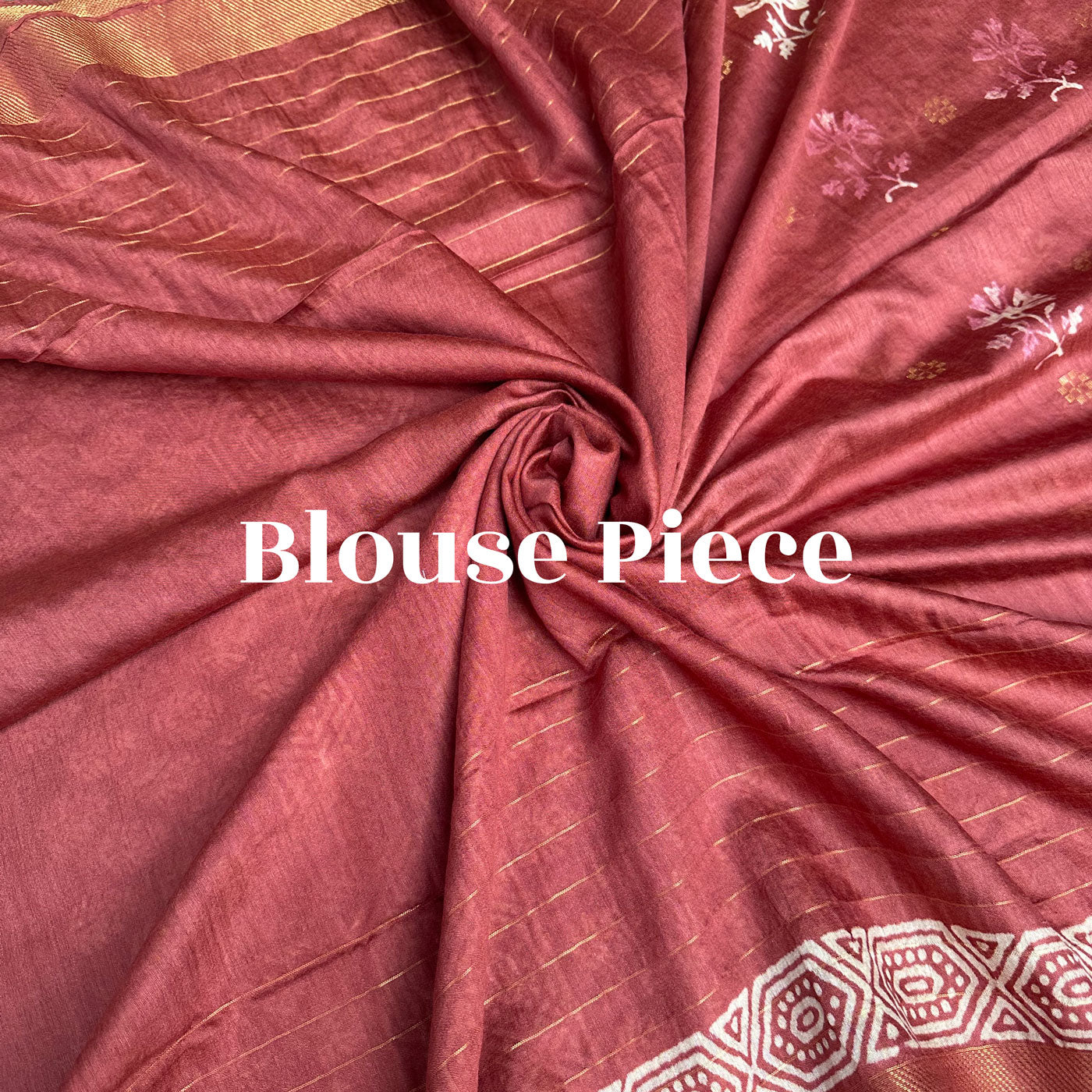 Gulbahar Handblock Printed Cotton Silk Saree