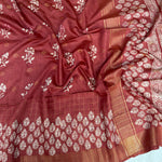 Load image into Gallery viewer, Gulbahar Handblock Printed Cotton Silk Saree
