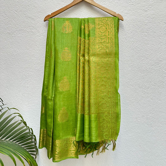 Gulmohar Pure Tussar Silk Saree