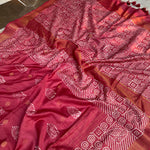 Load image into Gallery viewer, Gulnaar Handblock Printed Cotton Silk Saree
