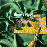 Load image into Gallery viewer, Hara Rang Daala Cotton Saree with Printed Blouse
