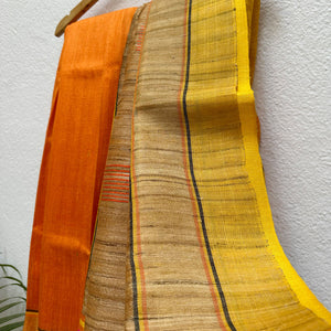 Hari Mohini Handwoven Tussar Dupion Silk Saree