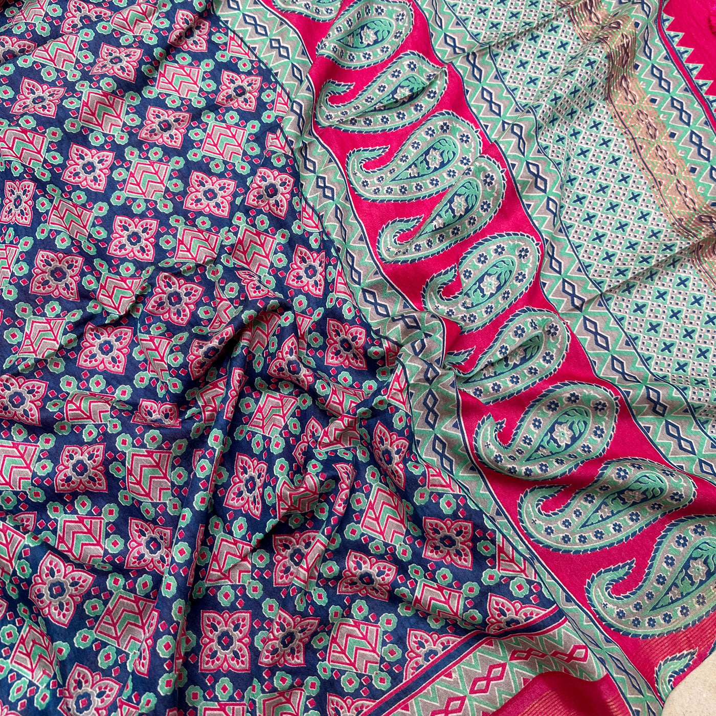 Haripan Cotton Viscose Printed Saree