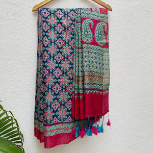 Haripan Cotton Viscose Printed Saree