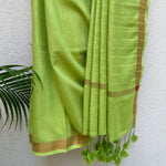 Load image into Gallery viewer, Hariyali Cotton Saree with Printed Blouse

