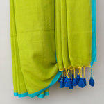 Load image into Gallery viewer, Hariyali Mul Saree with Printed Blouse
