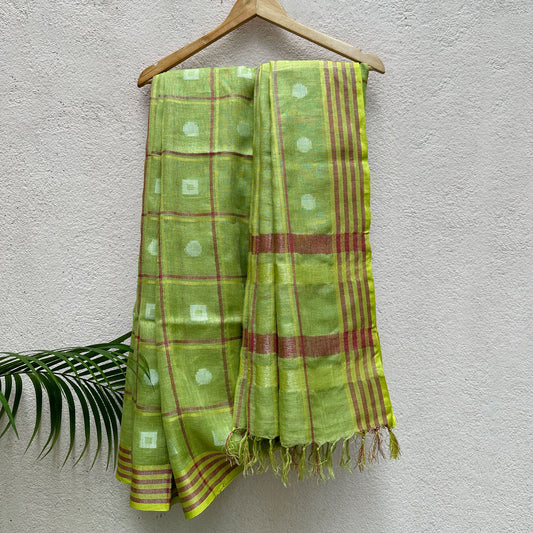 Hatakangi Linen Saree