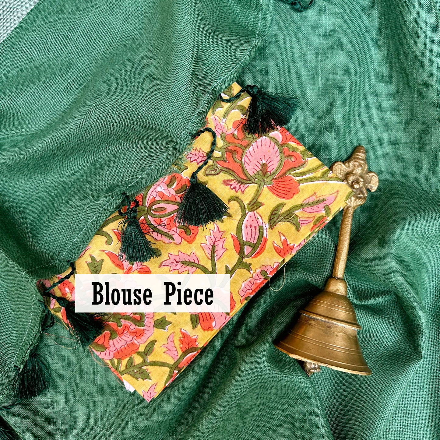 Herbal Garden Cotton Saree with Printed Blouse