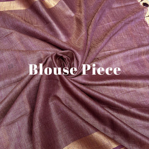Honey Bourbon Cotton Metallic Saree