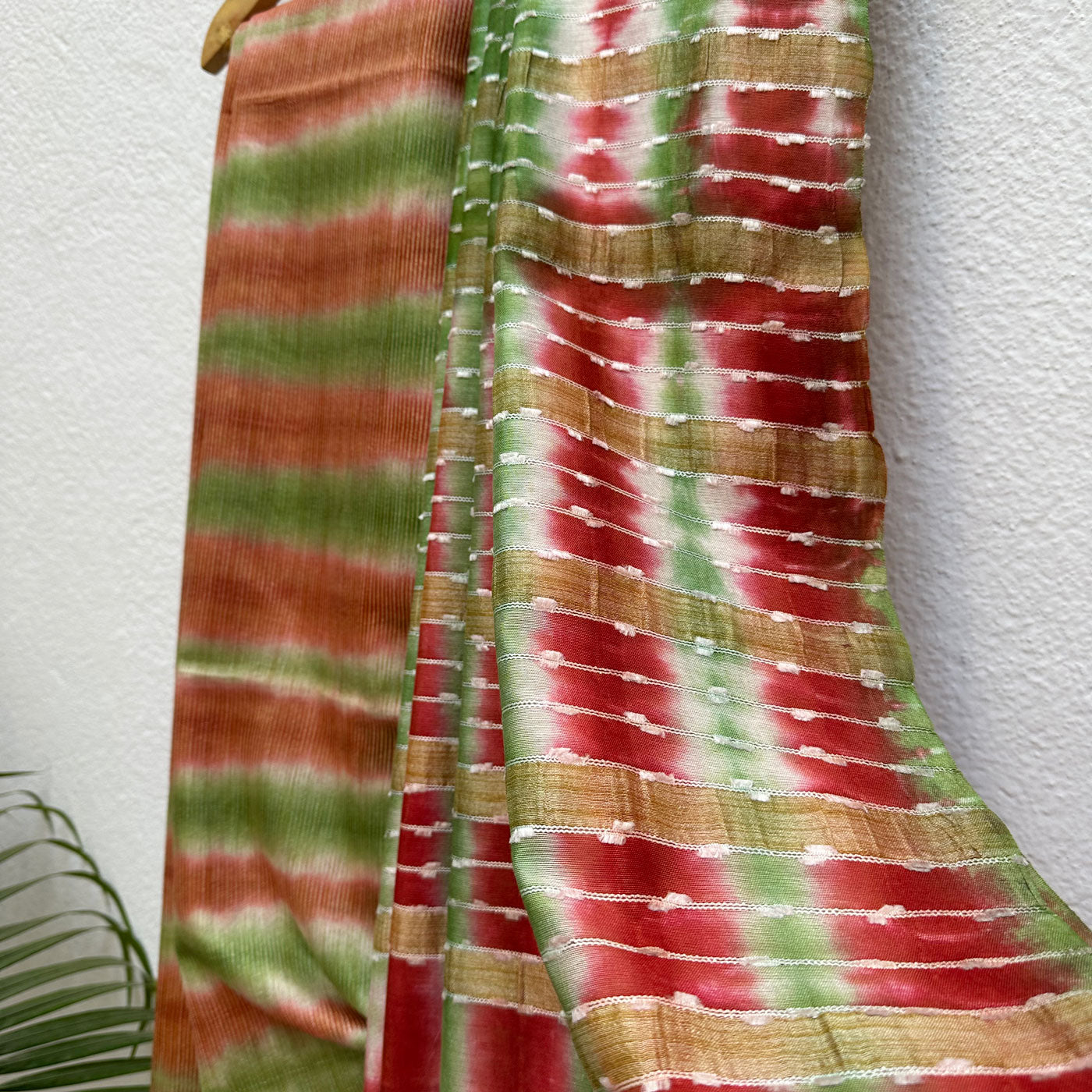 Honey Ginger Shibori Cotton Silk Saree