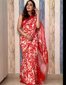 Rock n Roll Organic Linen Saree