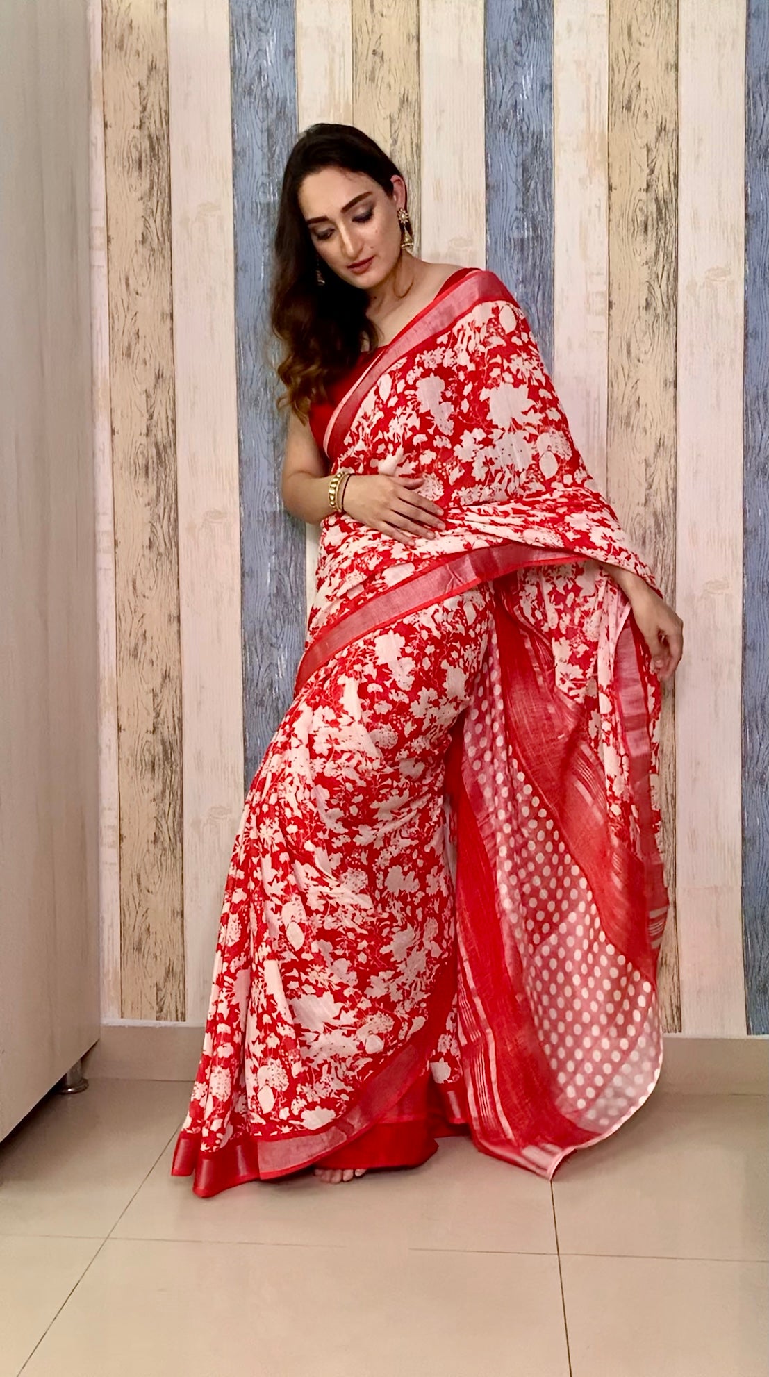 Rock n Roll Organic Linen Saree