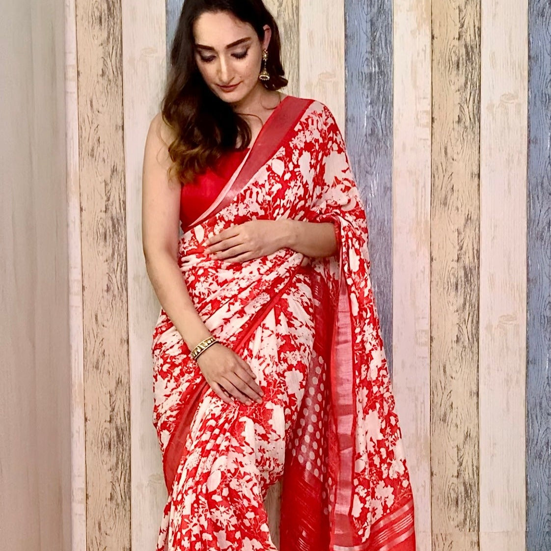 Rock n Roll Organic Linen Saree