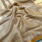 Load image into Gallery viewer, Indirani Zari Linen Embroidered Saree
