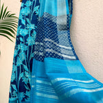 Load image into Gallery viewer, Ivanetti Dahlia Printed Organic Linen Saree
