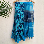 Load image into Gallery viewer, Ivanetti Dahlia Printed Organic Linen Saree

