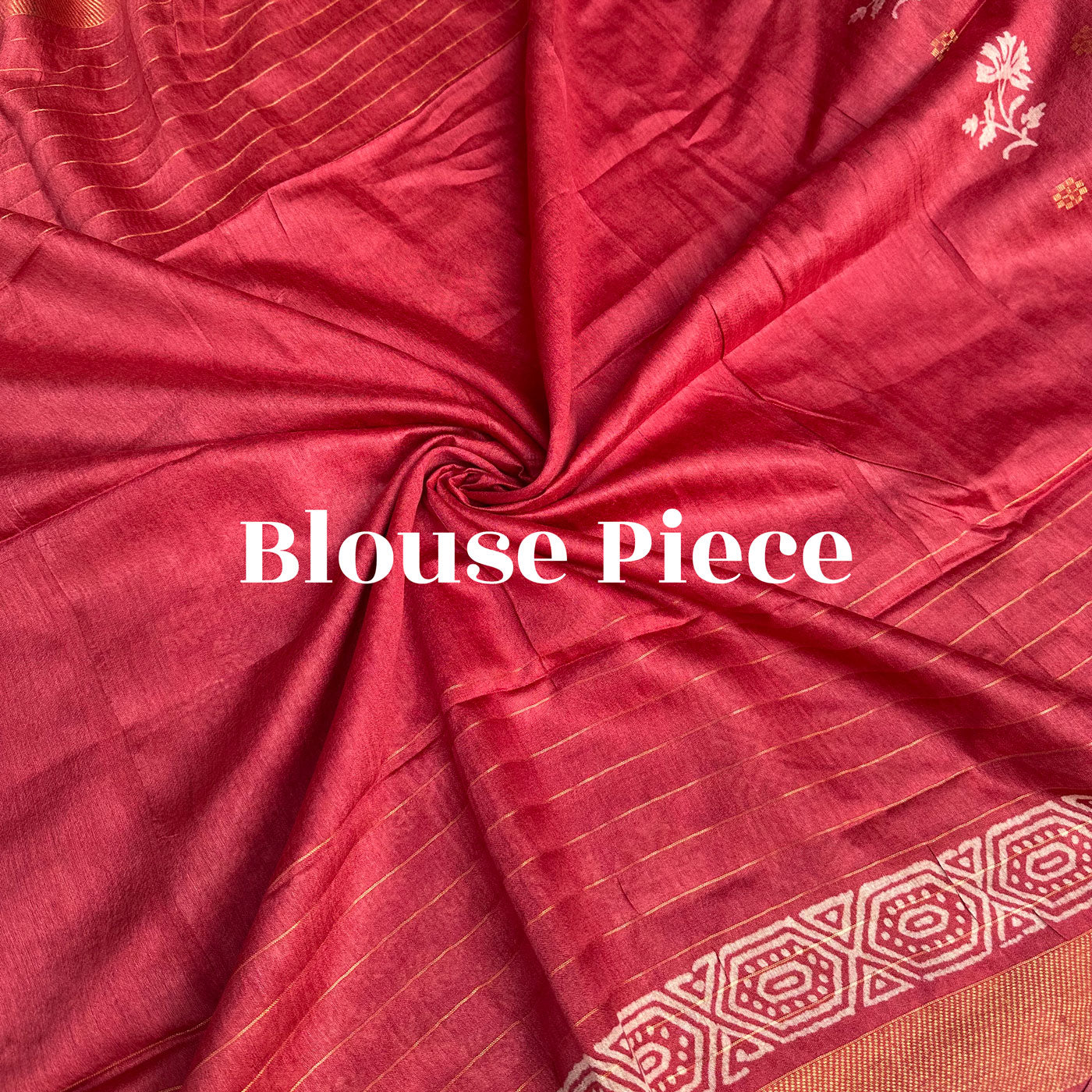 Jaaswand Handblock Printed Cotton Silk Saree