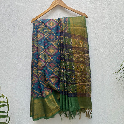 Jheel Aztec Cotton Silk Printed Saree