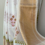 Load image into Gallery viewer, Kairava Handblock Printed Cotton Silk Saree
