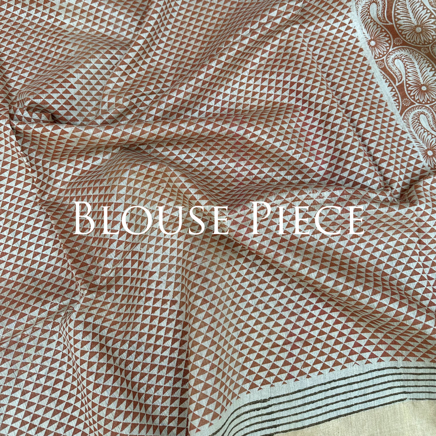 Kairi Bahaar Handblock Printed Moonga Silk Saree