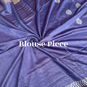 Kamini Handblock Printed Cotton Silk Saree