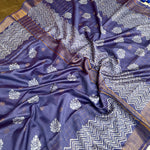 Load image into Gallery viewer, Kamini Handblock Printed Cotton Silk Saree
