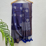 Load image into Gallery viewer, Kamini Handblock Printed Cotton Silk Saree
