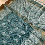 Load image into Gallery viewer, Ketaki Handblock Printed Cotton Silk Saree
