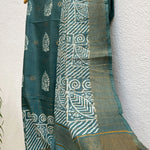 Load image into Gallery viewer, Ketaki Handblock Printed Cotton Silk Saree
