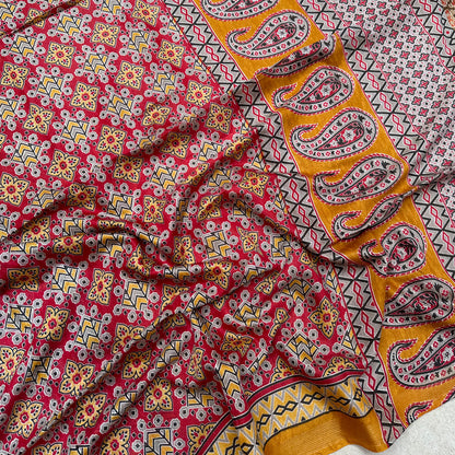 Kolam Cotton Viscose Printed Saree