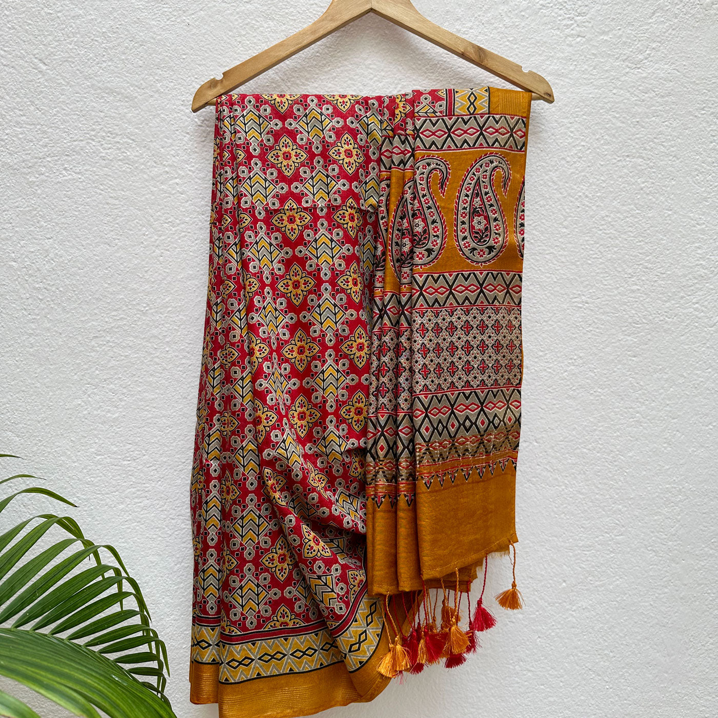 Kolam Cotton Viscose Printed Saree