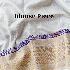 Kritika Handblock Printed Cotton Silk Saree