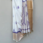 Load image into Gallery viewer, Kritika Handblock Printed Cotton Silk Saree
