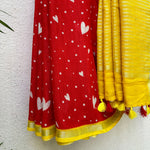 Load image into Gallery viewer, Laal Ishq Cotton Saree
