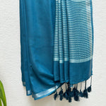 Load image into Gallery viewer, Lagoon Cotton Saree with Printed Blouse
