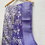 Load image into Gallery viewer, Lilac Cotton Silk Batik Saree
