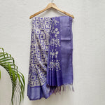 Load image into Gallery viewer, Lilac Cotton Silk Batik Saree
